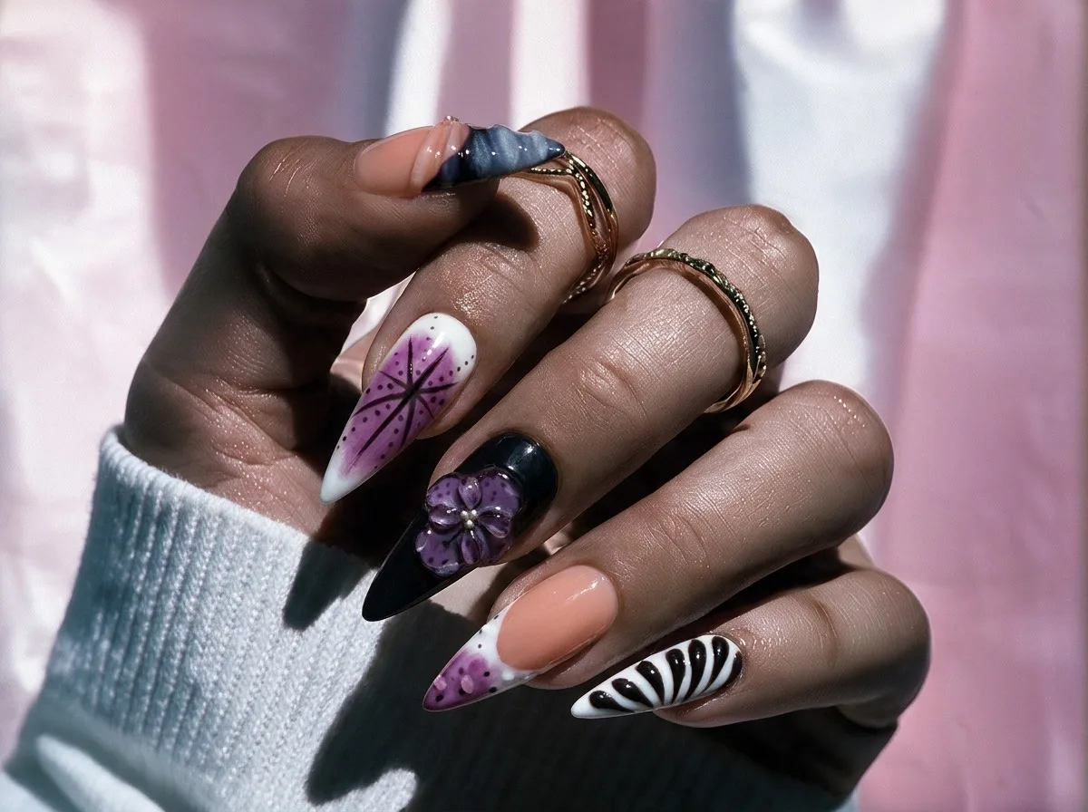 Royal Instinct Hand Made Press On Stiletto Nails