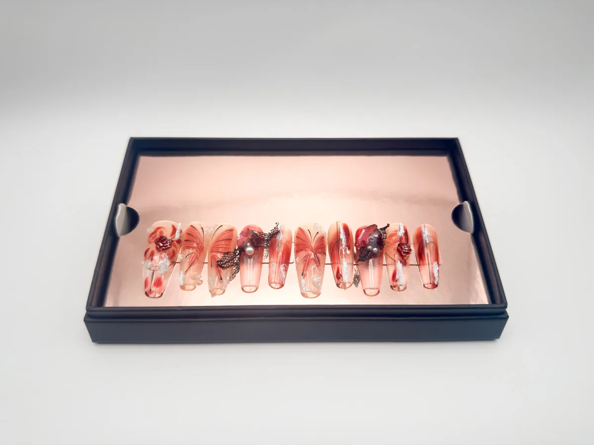 Champange Dreams Hand Made Coffin Nails