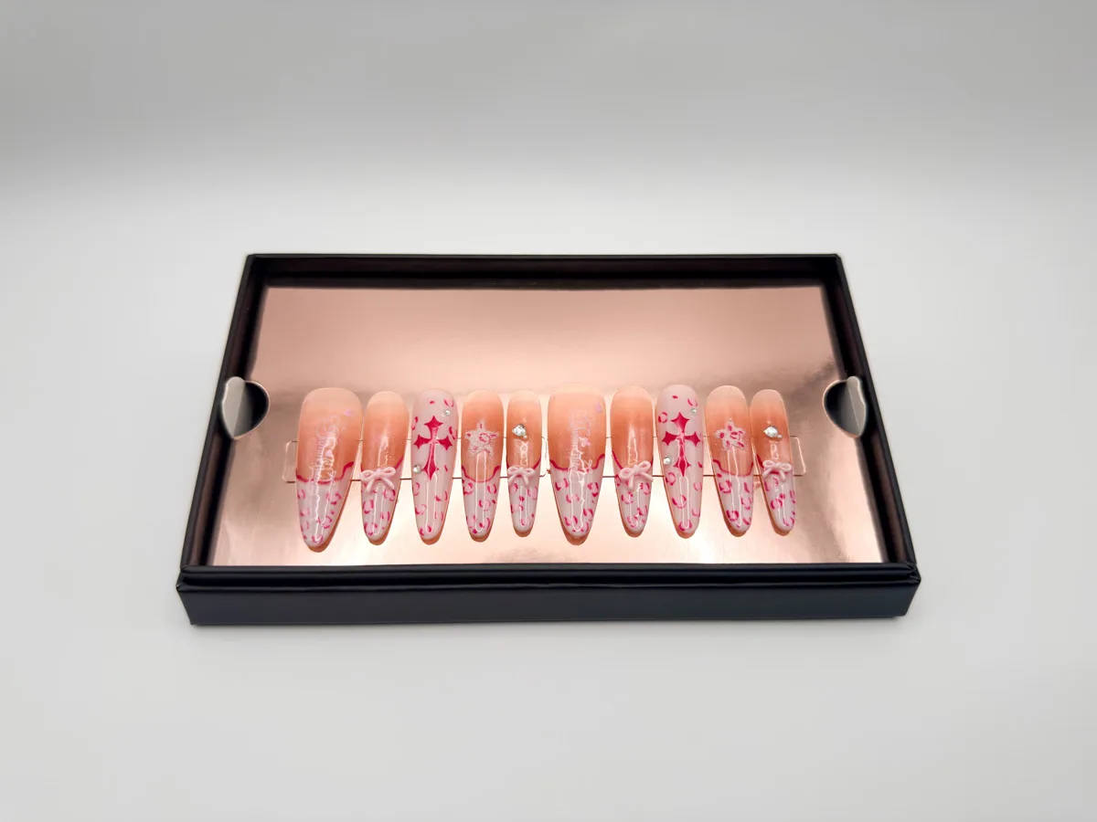 Holy Bows Hand Made Stilletto Nails