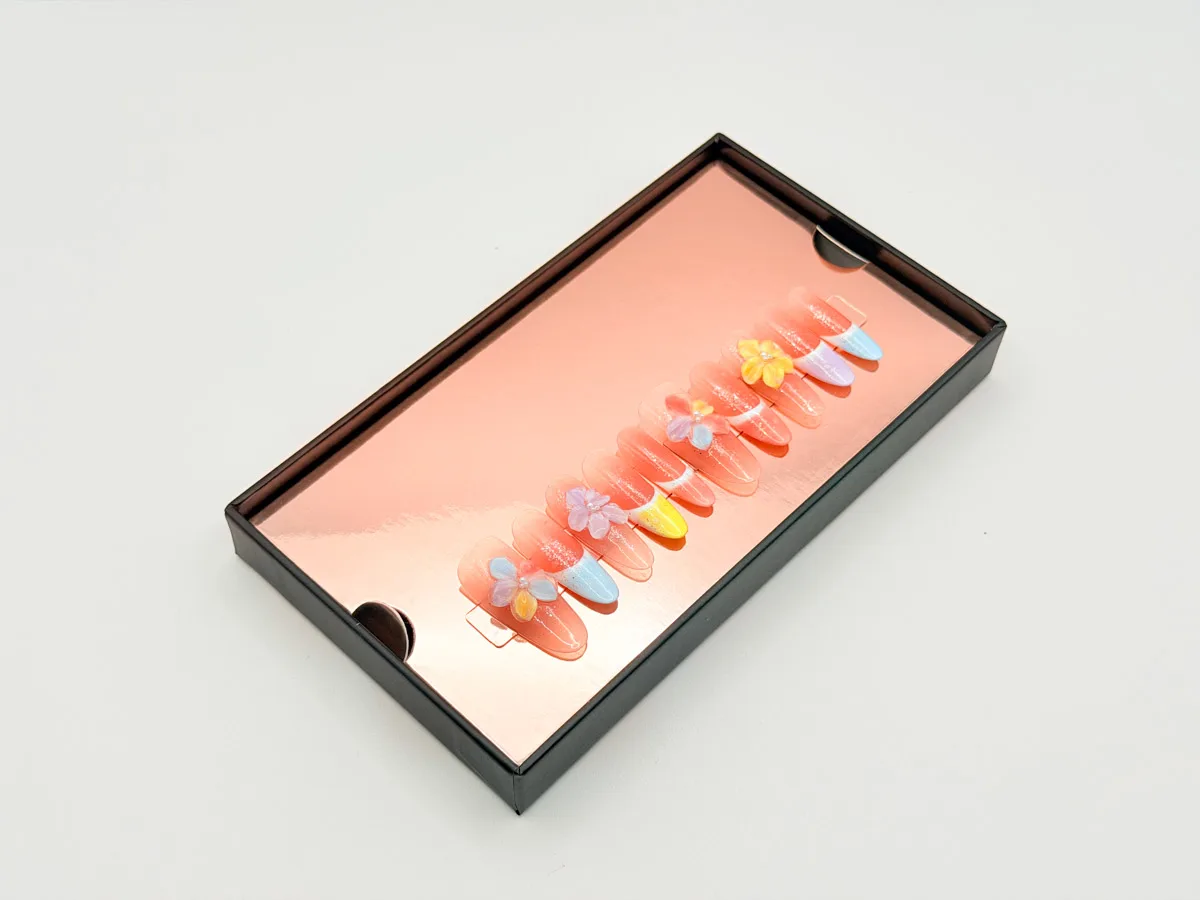 Pastel Pixie Hand Made Press On Round Nails