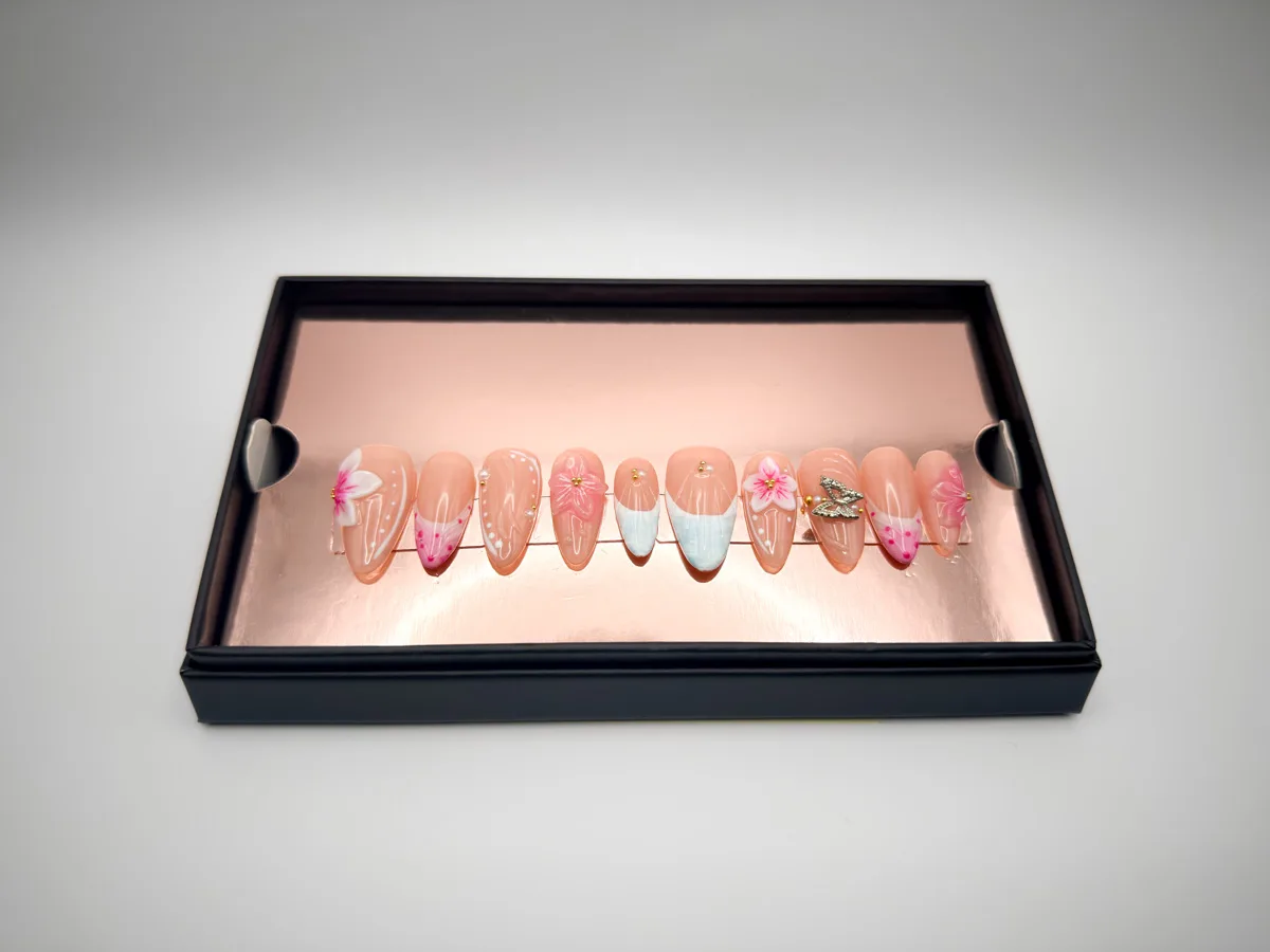 Pixie Petals Hand Made Almond Nails