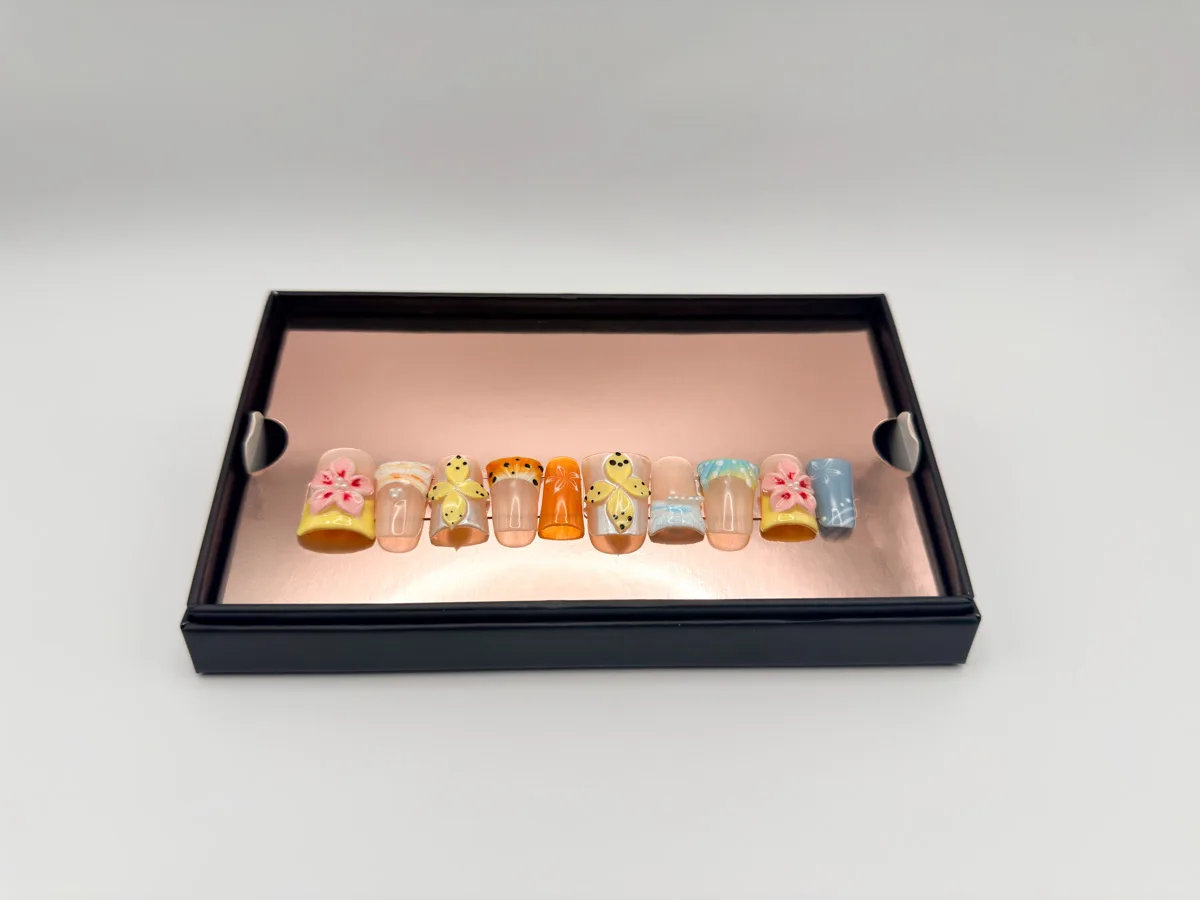 Island Blossom Hand Made Flare Duck Nails