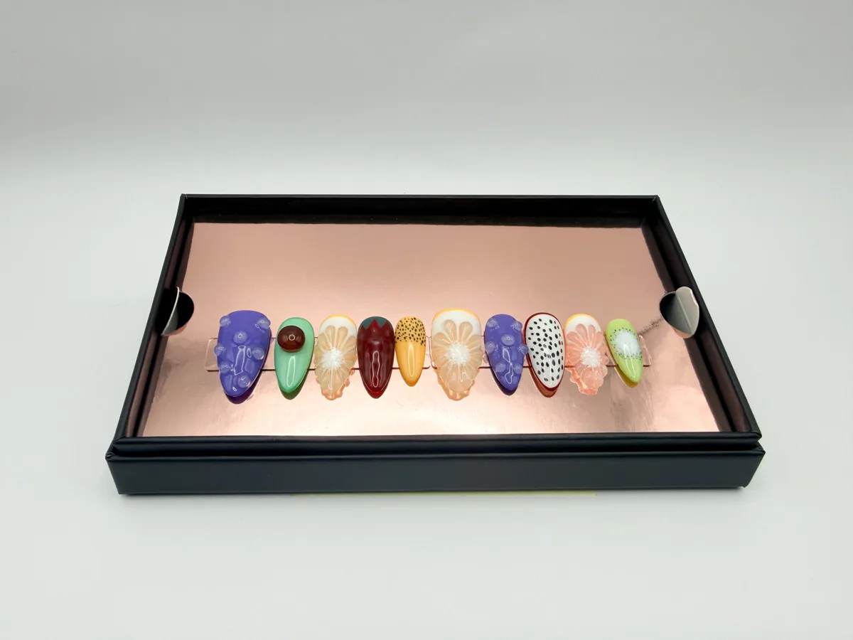 Fruit Craze Hand Made Short Stilletto Nails