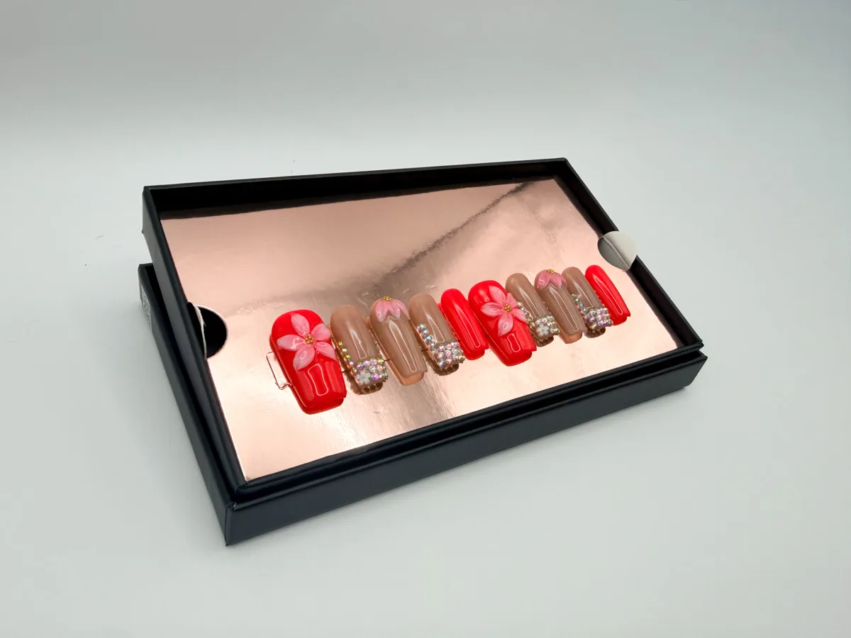 Aloha Bloom Hand Made Coffin Nails