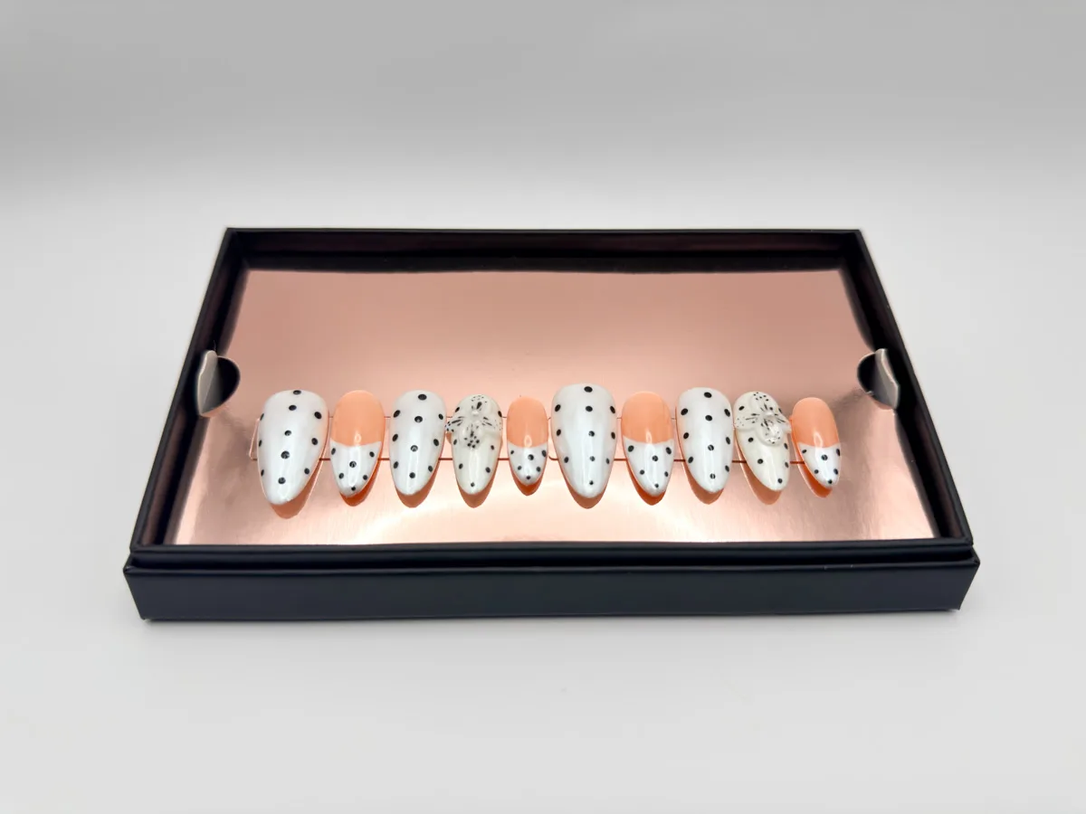 Vintage Dalmatian Hand Made Oval Nails