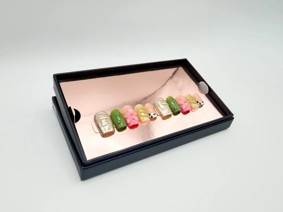 Desert Orchid Hand Made Short Coffin Nails