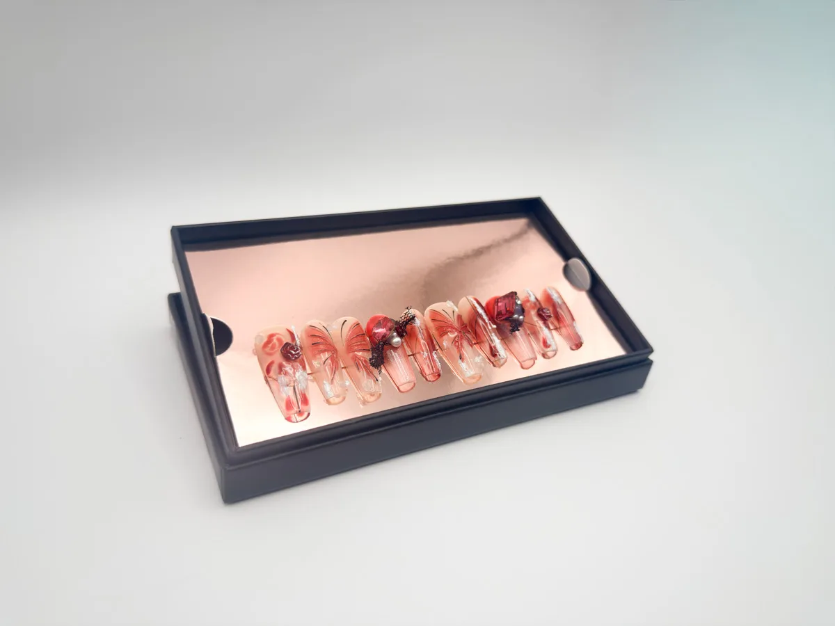 Champange Dreams Hand Made Coffin Nails