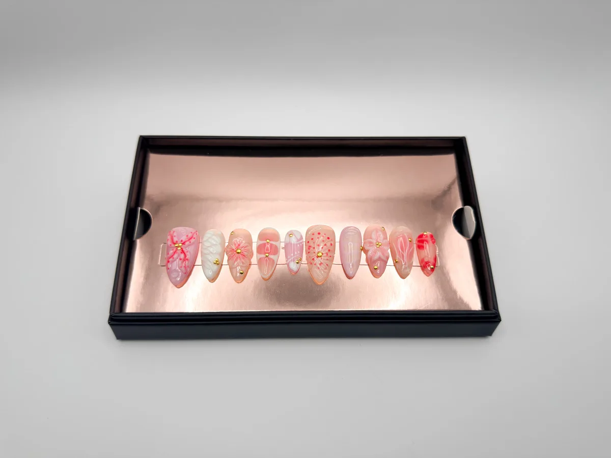 Petal Amour Hand Made Almond Nails