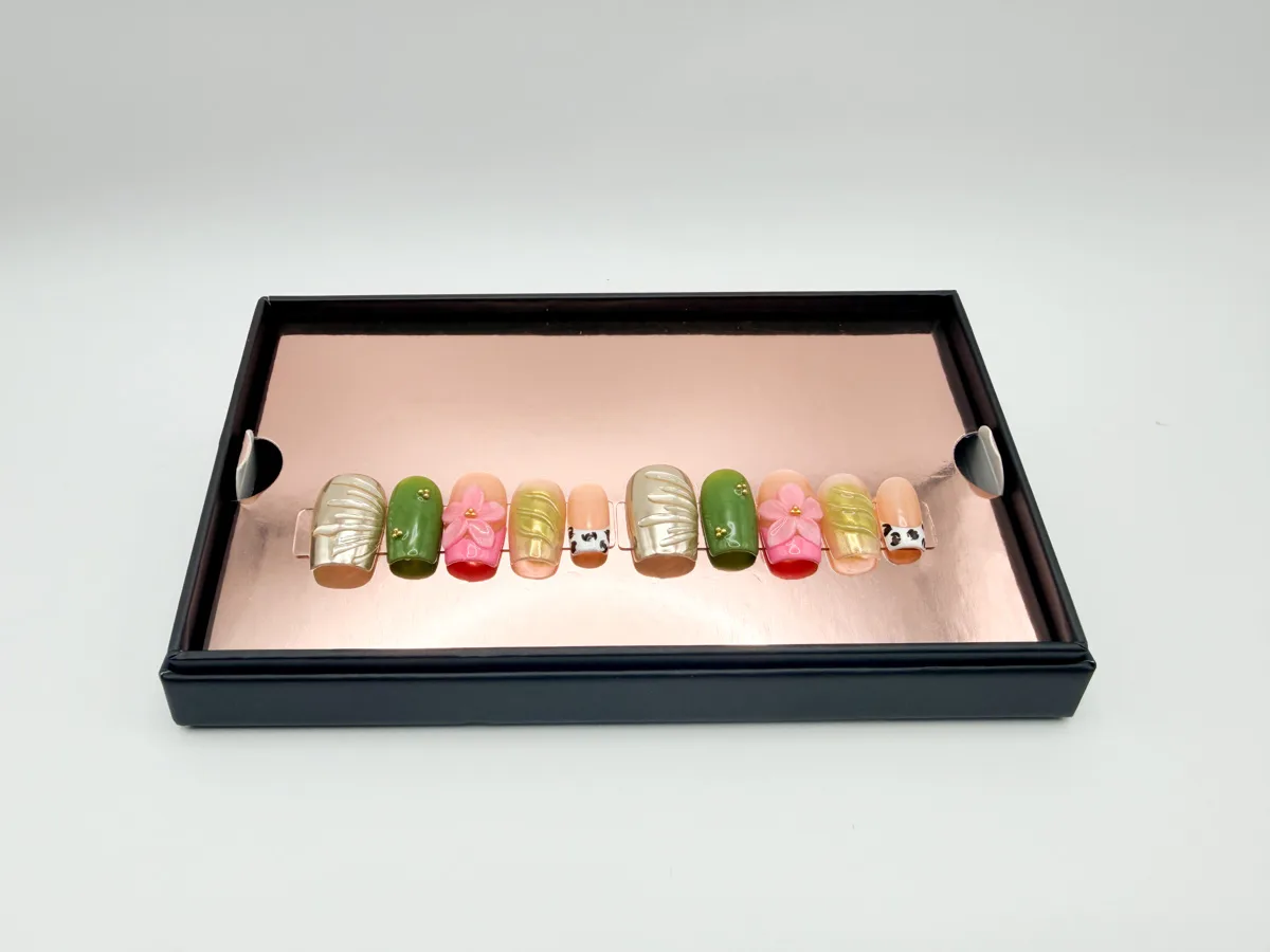 Desert Orchid Hand Made Short Coffin Nails