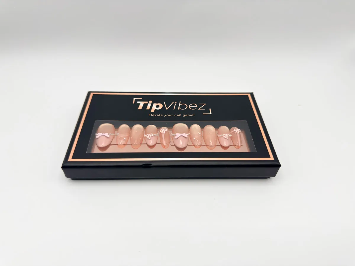Princess Diary Hand Made Almond Nails